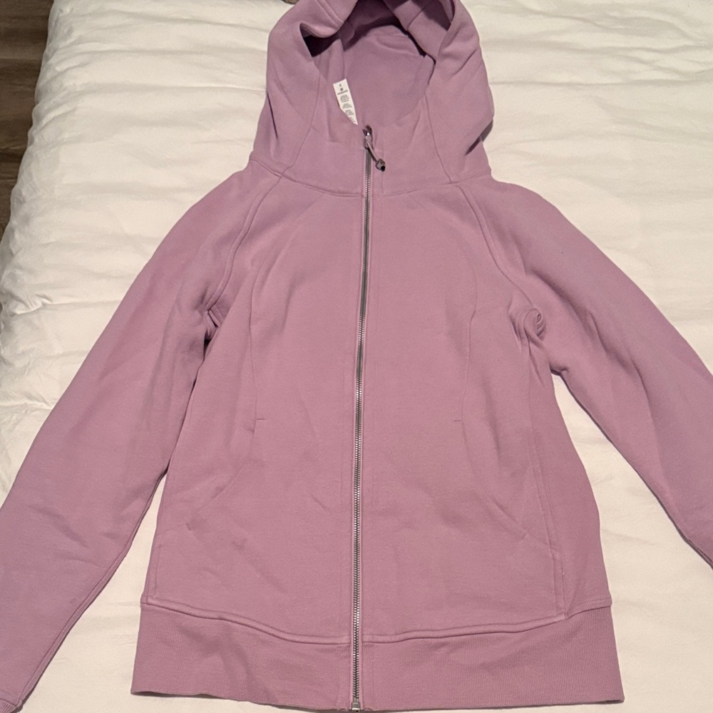 Lululemon Light Mauve Zip-Up Hoodie